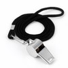 Schiri Whistle, Stainless Steel Whistle with Lanyard, Professional Whistle with