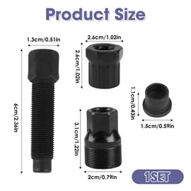 kiki fancy Bicycle Crank Remover Tools, Bicycle Crank Extractor Puller Mountain Bike Tool Crank Arm Puller Fit for Remover Bike Crank,Bottom Bracket Remover Replacement Repair Tools Kit