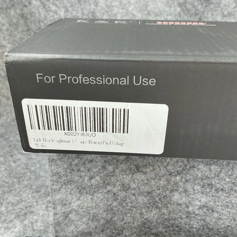 K&K QY-1085 Professional Hair Straightener 2.16 Extra Wide Flat Iron