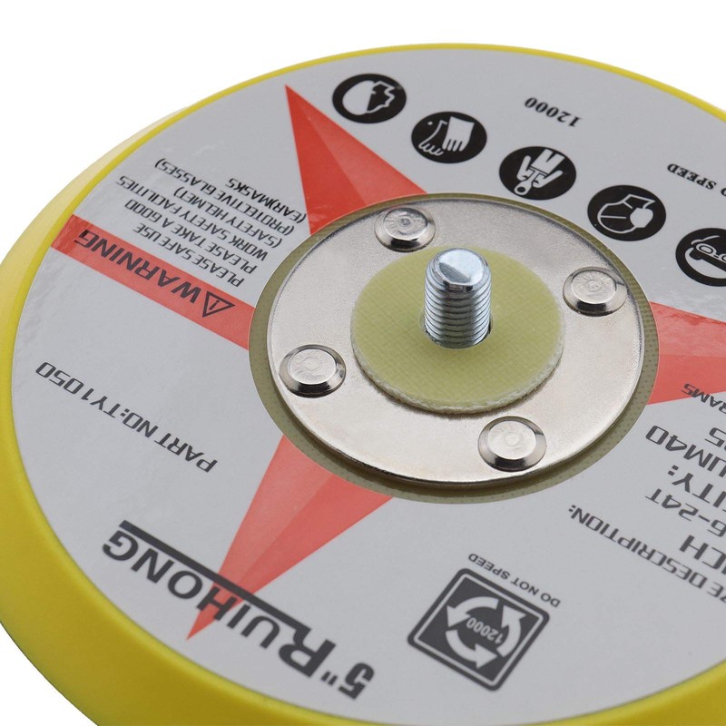 eMagTech 5 Inch/125mm Hook And Loop Sander Backing Pad M8