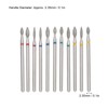 11pcs Nail Drill, Drill Bits for Nails, Nail Pieces for