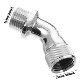 Water Filter Connector 45 Degree Shower Elbow Adapter Shower Head Water Filter Accessories Hardware Parts for Most Showers