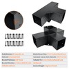 DEVALLEY 4-Way Pergola Right Corner Brackets Kit, DIY Woodwork Brackets