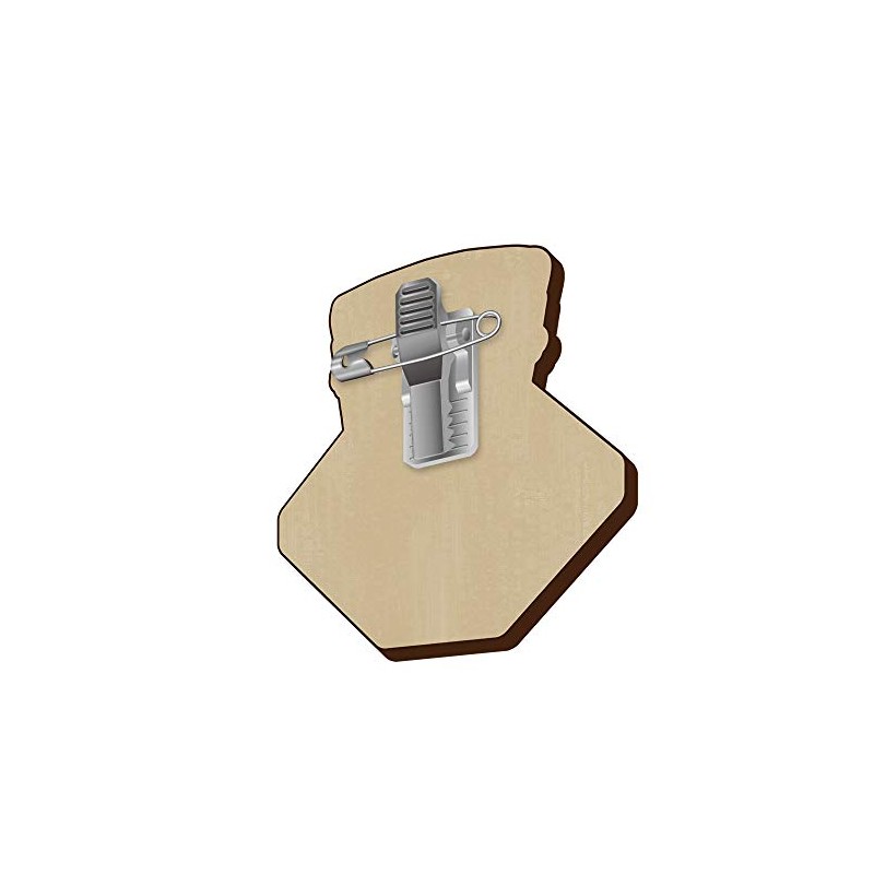 Azu Maker Golden Kamuy Wood Clip (with Safety Pin) Sergeant
