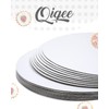 qiqee 11 Inch White Cake Boards Round 40-Packs Circles Rounds