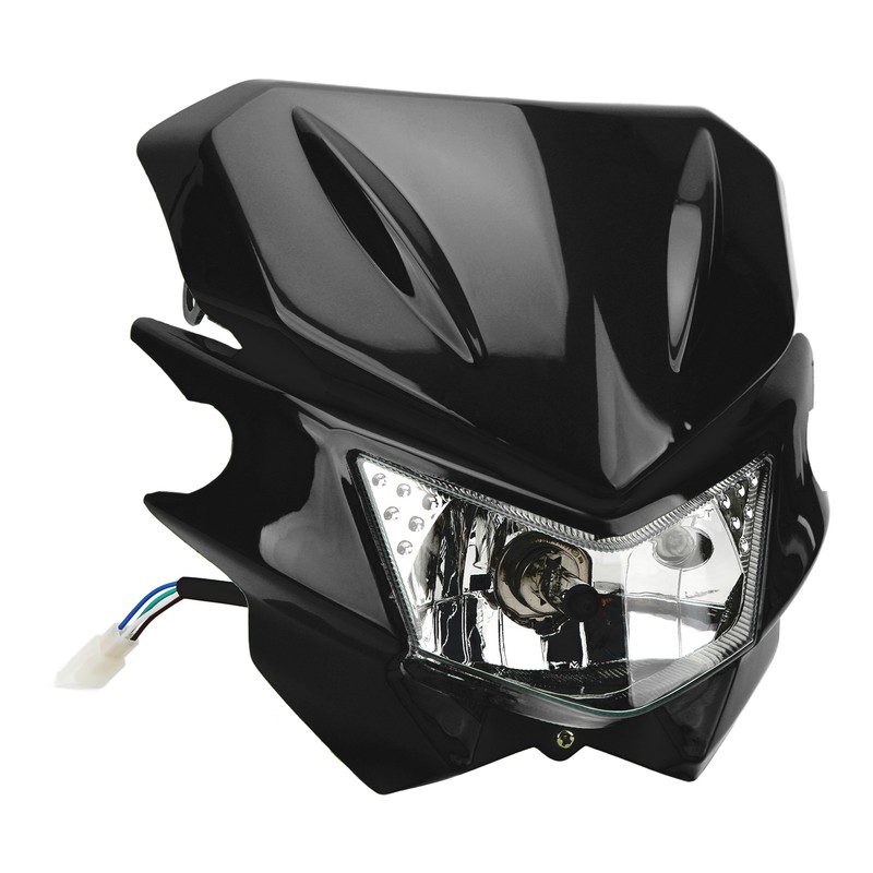 Motorcycle Front Headlight H4 Interface LED Waterproof DRL Headlight for