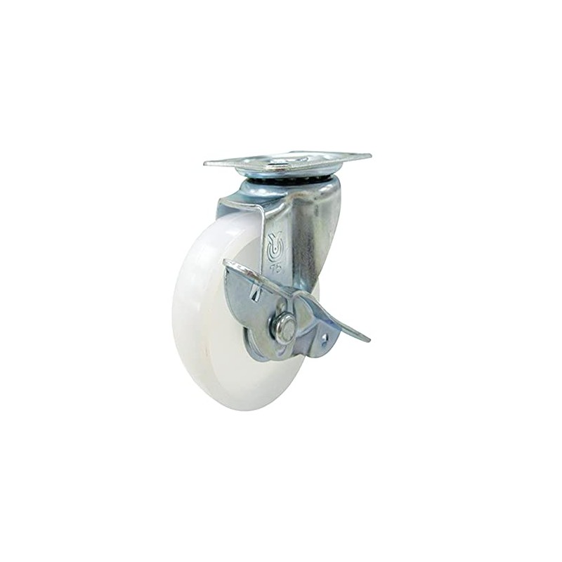 yu-ei Casters Small with Free Car Nylon Wheel Diameter 75