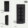 Fittes Framed Floor Vent [Lite] - 4"x10" - Matte Black