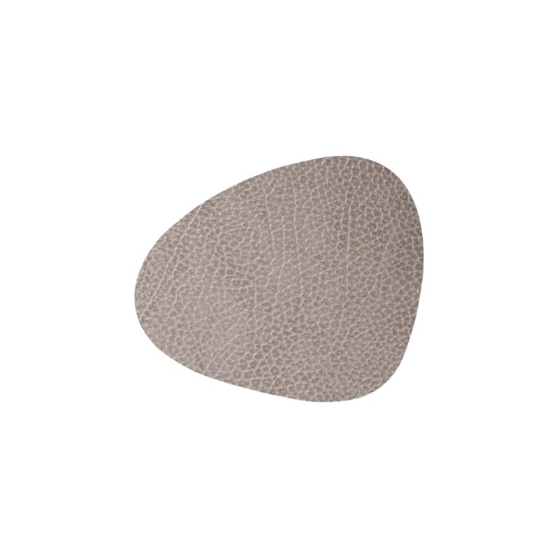Lind DNA Curve 98863 Glass Coaster Recycled Leather Hippo Anthracite