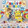 Robot Birthday Party Decoration - Robot Happy Birthday Backdrop, Tableware,