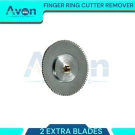 Finger Ring Removal Cutters with Lever Guard - First Aid, Fire Rescue, EMT Tool, Finger Ring Cutting Plier Style Device, Circular Rotating Blade (Chrome + 2 Extra Blades)