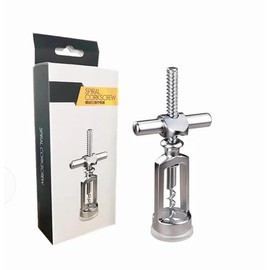 Stainless Steel Wine bottle opener, T-shape Heavy duty Corkscrew, wine bottle opener for easy Cork Removal, easy corkscrew, smooth and effortless manual Wine Opener.