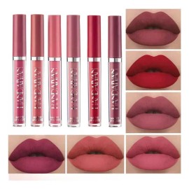 Set de 6 labiales Handaiyan Z Lápiz Labial color rosa mate
