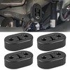 4PCS Exhaust Rubber Mounts,12mm 2 Hole Car Exhaust Hanger Bracket,Universal
