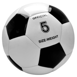 UERMAPTE Classic Black and White Soccer Ball Size 5 for Lawn Indoor Outdoor Sports Training Balls