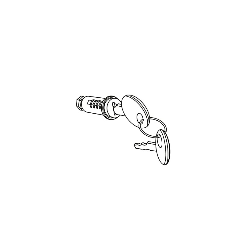 Shad 201896R SHAD-201896R: Set of Cylinder Key Lock Handle Opening