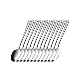 12er 204-048 Pack Kaffeelöffel STOCKHOLM aus Edelstahl 18/10, poliert. Materialstärke 2 mm, Silber