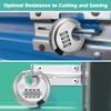 HOX Boron Shackle Combination Disc Lock, 70mm Stainless Steel Body,