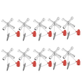 Llave de llave cruzada, 10 piezas de llave cruzada gabinete de control universal multifunción Llaves de llave hexagonal cruzada Herramientas de mano para triángulo c