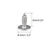 sourcing map 2x6mm Self Tapping Screws Phillips Pan Head with