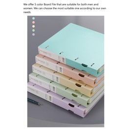 Vensool Durable 4-Ring Binder, with Finger Hole, File Folder, 2", A4 Size, Holds 240 Sheets, 3.15"Hole Spacing, Office Supplies, Binder for School, Document and Contract Folder