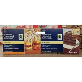 Generic Barissimo Coffee Artificially Flavored Caramel & Mocha 12 Coffee Cups 4.23oz 120g (Two Boxes)