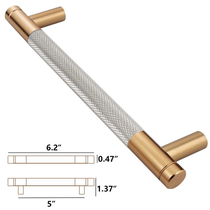 Westablize 10 Pack 5 Inch 128 mm Bar Cabinet Pulls