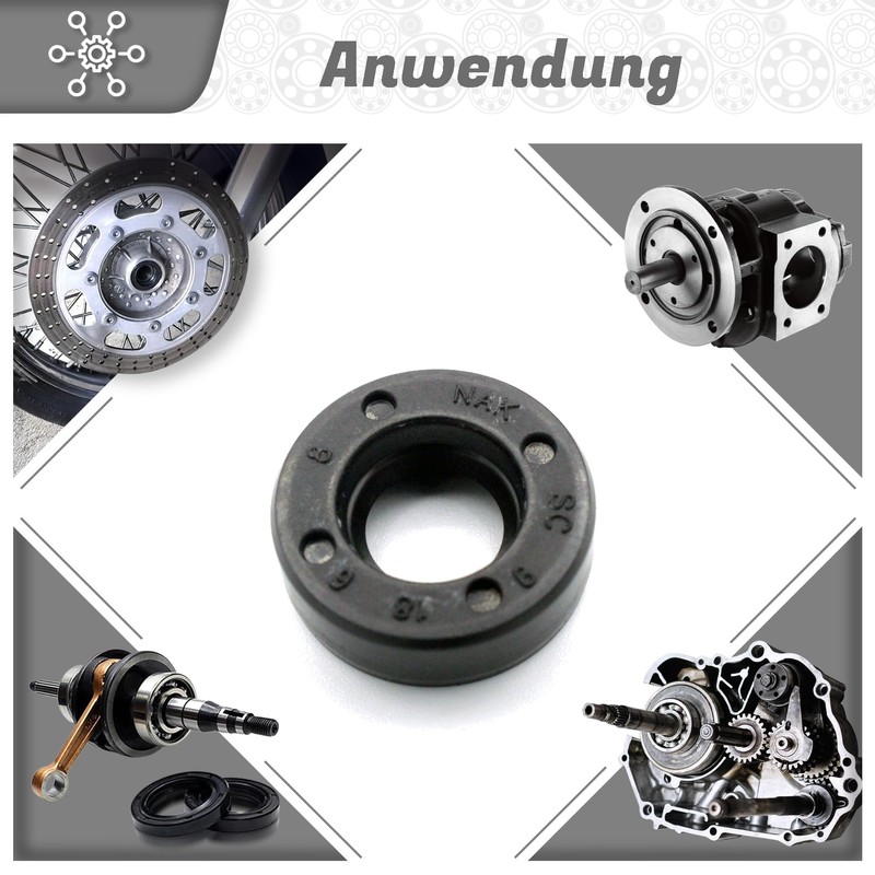 Parts and Parts Shaft Seal 9 x 18 x 6