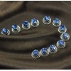 24 Pcs Gorgeous Rhinestones Hair Spirals Clips Shiny Metal Spiral