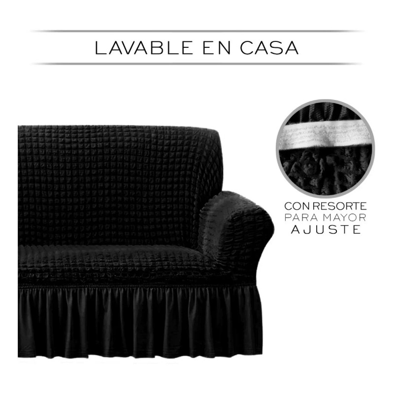 Nube Protector Cubre Sala Ajustable Bubble Con Falda Spandex