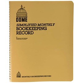 2 Set Manufacturer Dome Publishing Co Inc DOM612 Part Number NO. 612- Bookkeeping Record - Simplified Monthly Bookkeeping Record