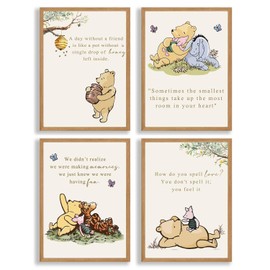 ZsaTuiy Winnie Wall Decor,the Pooh Poster,Nursary Baby Syuff -Winnie Nursery Decor Posters - Pooh Wall Decor, Winnie Baby Shower Decor, Winnie Room Decor,Green