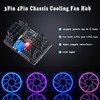 MEIRIYFA 3 Pin 4 Pin Fan Adapter PWM PC Chassis