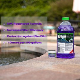 Hot Tub Serum Kit - An EPA Registered Weekly Maintenance Bio-Cleaner/Clarifier/Conditioner/Softener ALL-IN-ONE