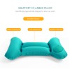 Inflatable Lumbar Support Travel Camping Pillow Ultralight Ergonomic Pillow for