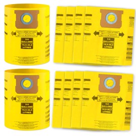 Gudotra 10 Packs Type H 90671 Vacuum Bags Replacement for Shop-Vac 5-8 gallon Dust Collection Bag Replace Part 90671 9067100 90661 906-61 9066100 High-Efficiency Disposable Collection Filter Bag