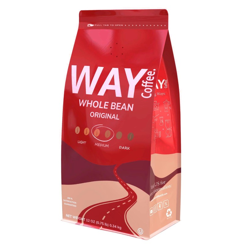 WAY Coffee Medium Roast Whole Bean Coffee - The Original