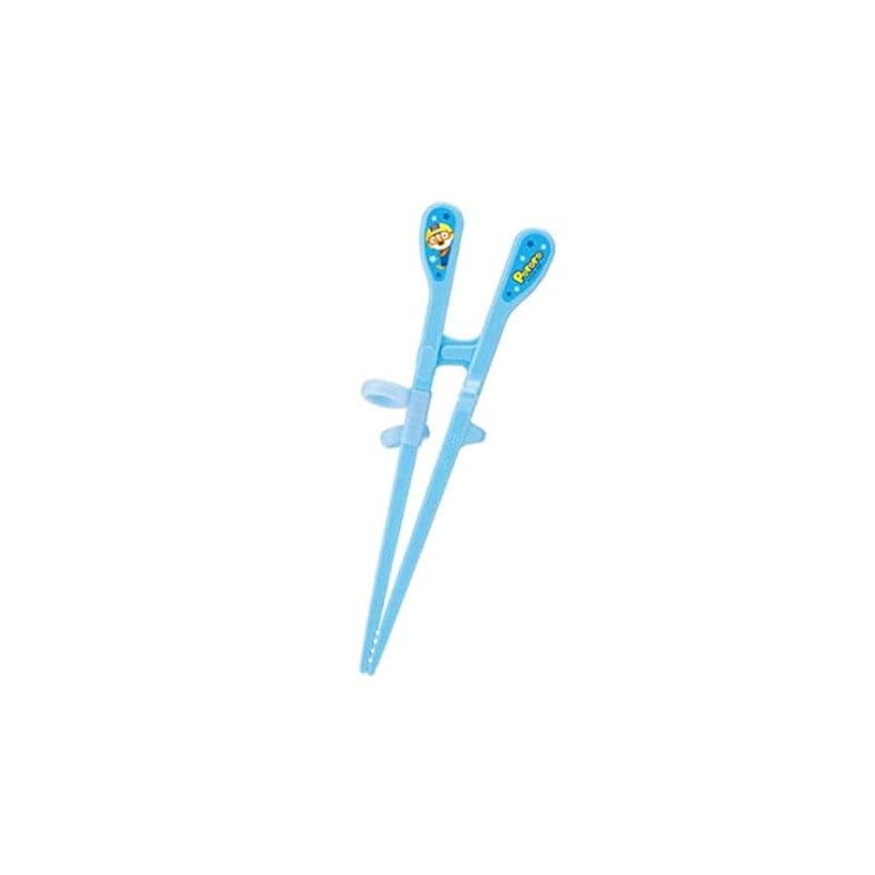 Edison Pororo Training Chopsticks for Right Handed 2 Step, Blue