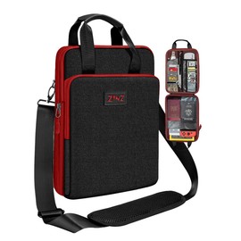 ZINZ Slim & Expandable Case 12.9 13 inch Travel Laptop Shoulder Bag for MacBook Air 13" M3/M2/M1, MacBook Pro 13" M2/M1, iPad Pro 12.9"/13"/11", iPad Air 13",B01K02
