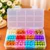 Clear Plastic Jewelry Organizer Box for Beads & Small Accessories