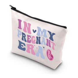 WSNANG Mom to be Gift In My Pregnant Era Makeup Bag Mom Cosmetic Bag for Pregnant Women New Mom Gift Pregnancy Gift (Pregnant Era bag)