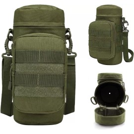 Unbranded Tactical Molle Water Pouch Military Water Bottle Bag Holder With Shoulder Strap