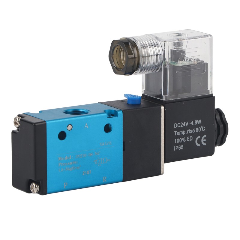 3V210-08 2 Position 5 Way Solenoid Valve PT1/4in 1.2MPa 170Psi