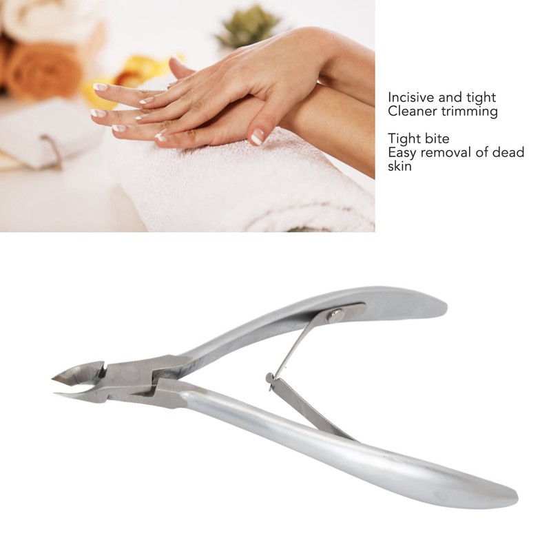 Cuticle Nipper Incisive Automatic Reset Stainless Steel Dead Skin Remover
