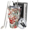 FBA Warehouse 30oz Stainsteel Steel Insulated Tumbler Bat With 2