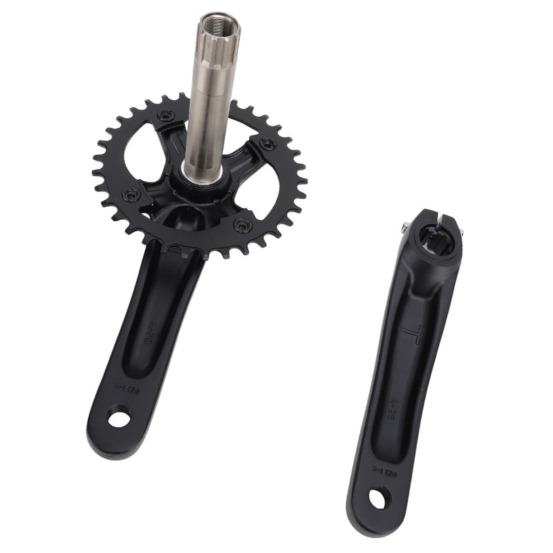 Bike Crank Arm Set Hollow Integrated Single Disc Aluminum Alloy