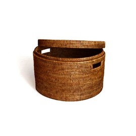 Myanmar Natural Rattan Shake Head Box Medium M BK105