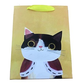 A&S Creavention 12pcs Cat Draw Paint Paper Party Gift Bags (Royal Cat, M (9"x7"x4"))