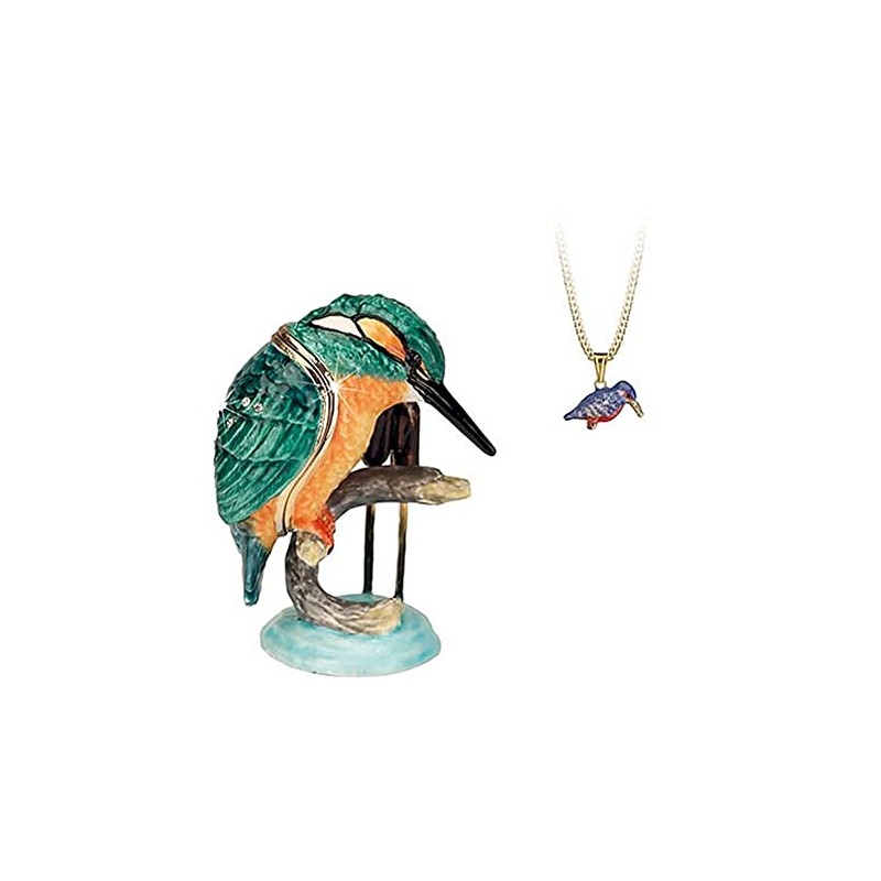 Secrets from Hidden Treasures 1033 Kingfisher Trinket Box