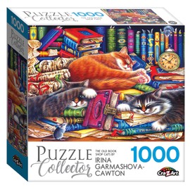 Cra-Z-Art - RoseArt - Puzzle Collector - The Old Book Shops Cats - 1000 Piece Jigsaw Puzzle